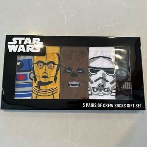 Star Wars 5 Sock Pair Gift Set NWT